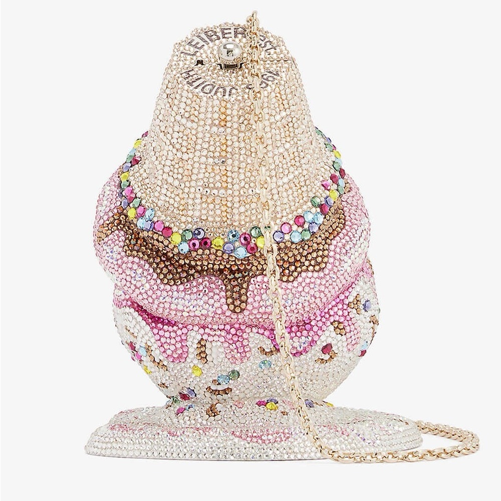 Judith Leiber Multicolor Oops Ice Cream Cone Clutch - Picture 4 of 6